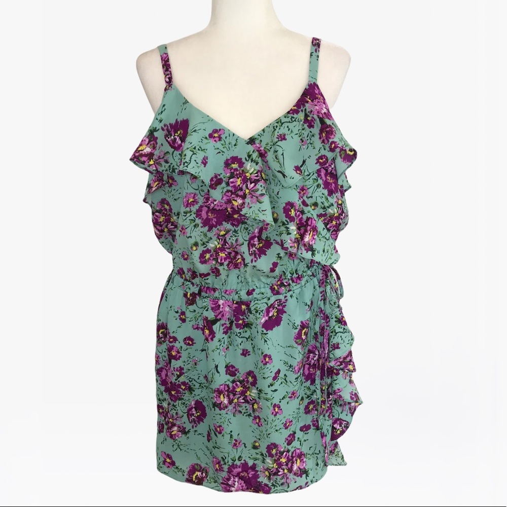 Sugarlips Ruffle Floral Print Women’s Mini Dress - M/L